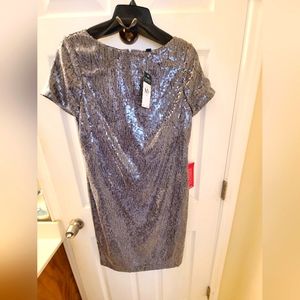 Ralph Lauren sequined dress, grey, size 8 NWT